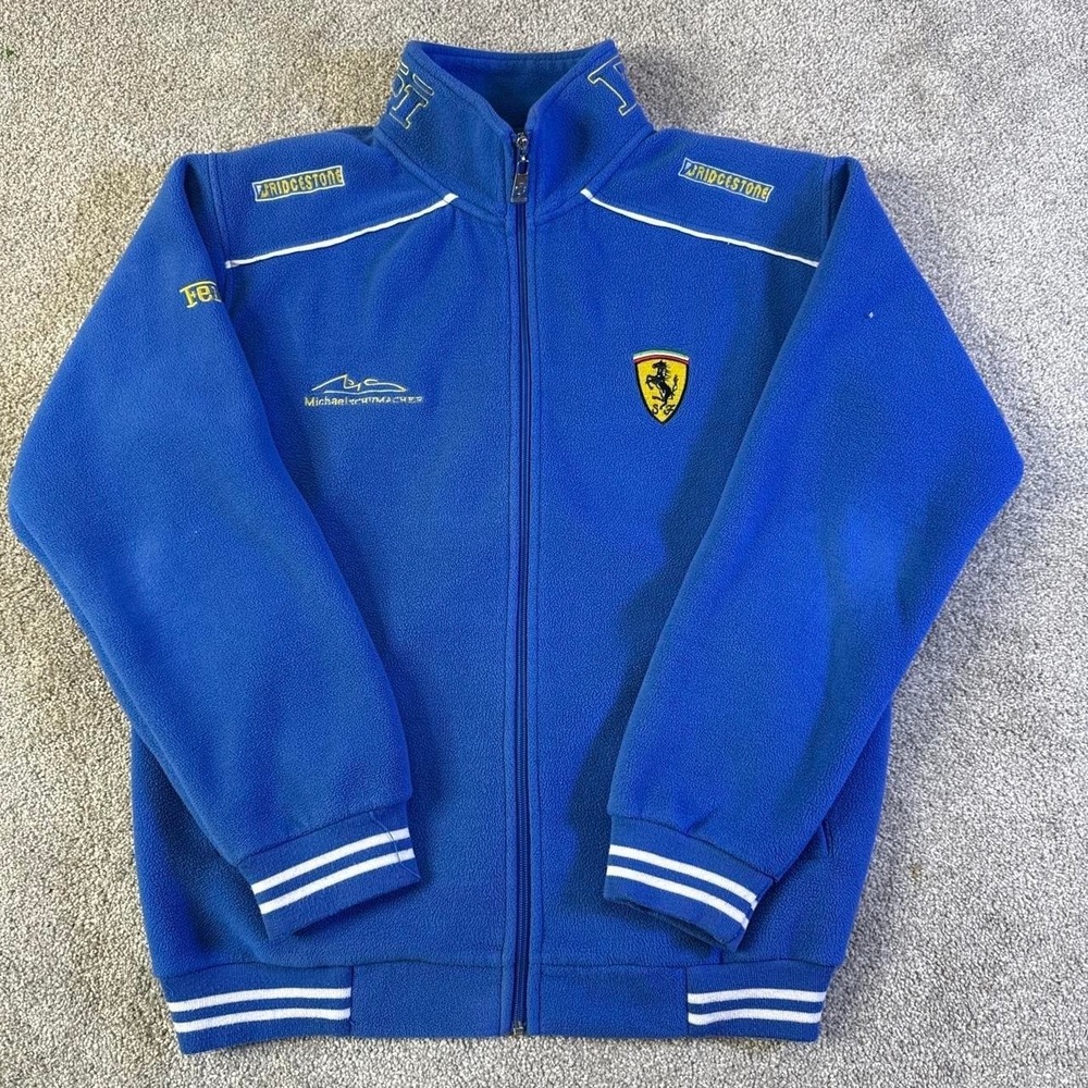 Ferrari Michael Schumacher Full Zip Sweatshirt Jacket Formula 1 F1 Men's Large